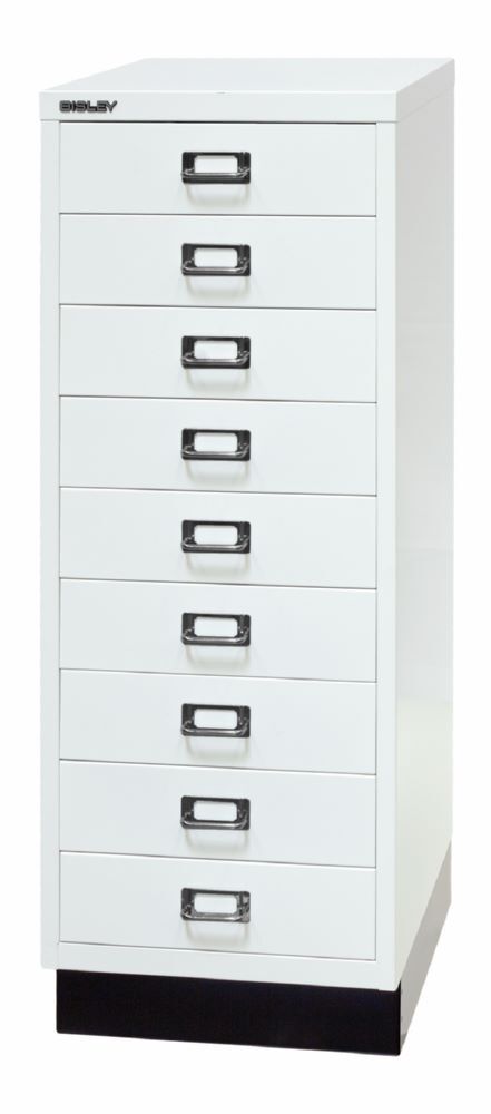 Bisley Home 9 fach Schubladenschrank 39er Serie mit Sockel H 940 mm verkehrsweiß Bisley Home 9 fach Schubladenschrank 39er Serie mit Sockel H 940 mm verkehrsweiß