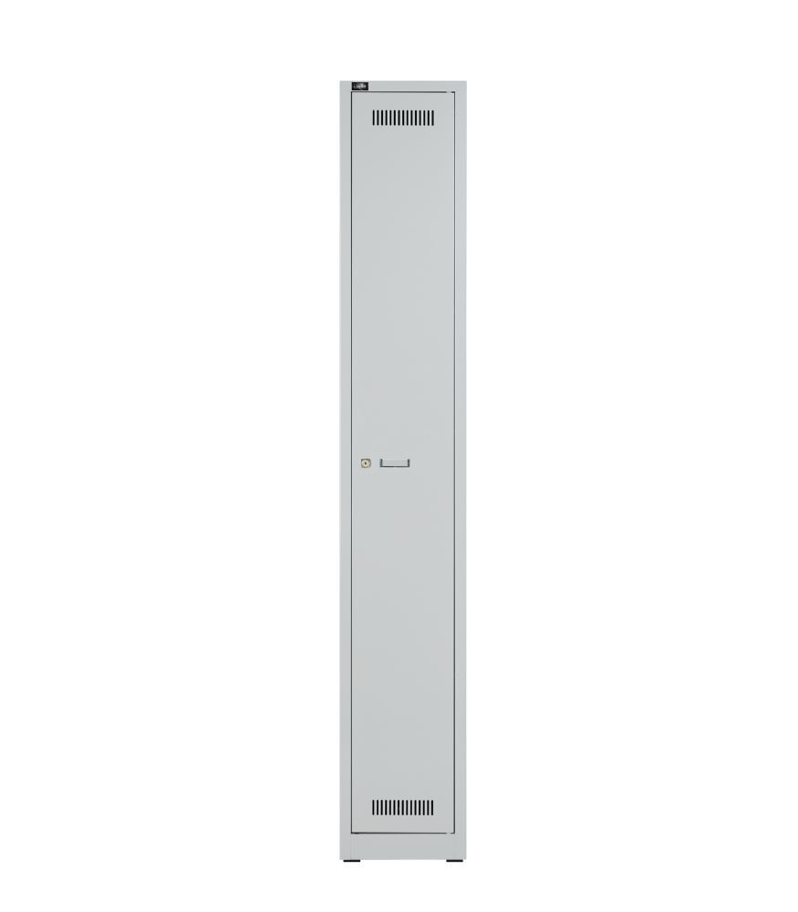 Bisley Light Light Garderobenschrank 1 Abteil B 300 x H 1850 T 500 mm Farbe lichtgrau Produktbild Bisley Light Light Garderobenschrank 1 Abteil B 300 x H 1850 T 500 mm Farbe lichtgrau
