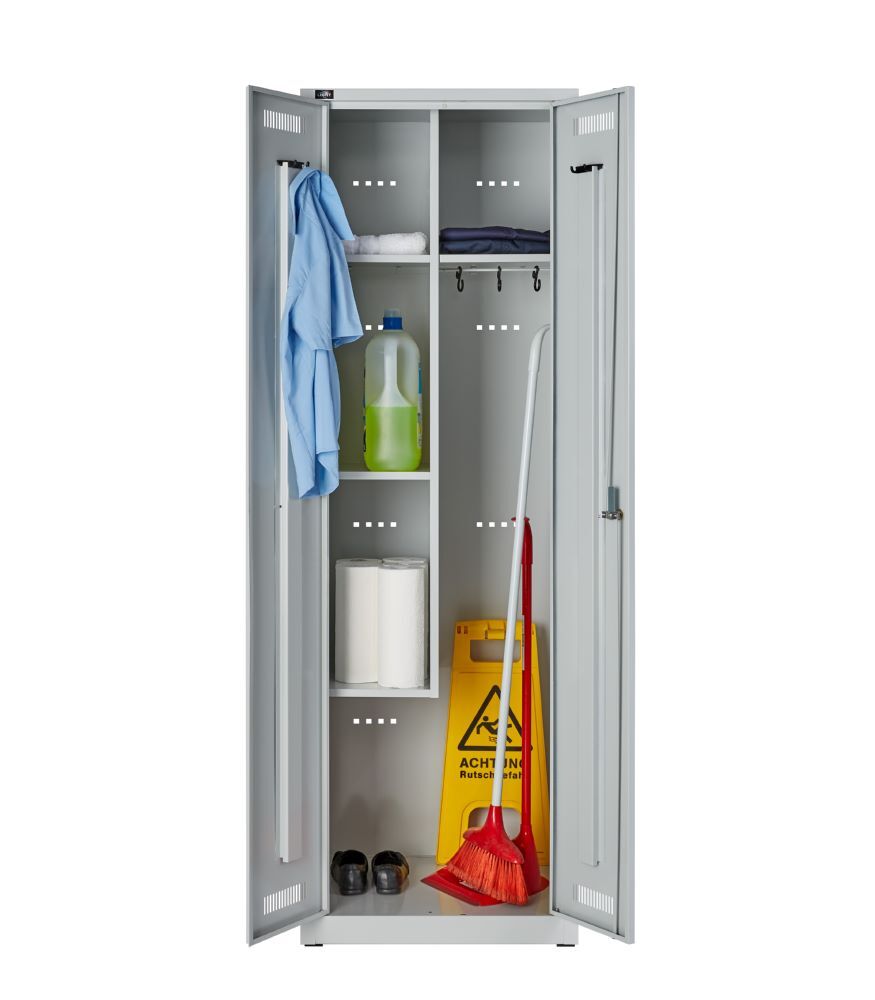 Bisley Light Light Garderobenschrank Allzweckschrank Farbe lichtgrau H1850 x B600 x T500 mm Produktbild Bisley Light Light Garderobenschrank Allzweckschrank Farbe lichtgrau H1850 x B600 x T500 mm