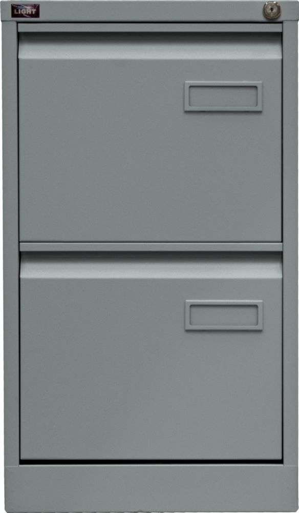 Bisley Light Light Hängeregistraturschrank einbahnig DIN A4 2 HR-Schubladen Farbe silber Produktbild Bisley Light Light Hängeregistraturschrank einbahnig DIN A4 2 HR-Schubladen Farbe silber