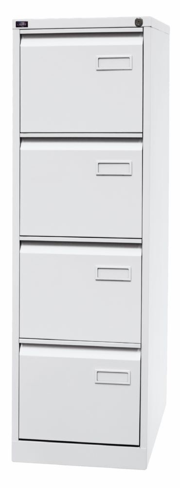 Bisley Light Light Hängeregistraturschrank einbahnig DIN A4 4 HR-Schubladen  H1321 x B413 mm