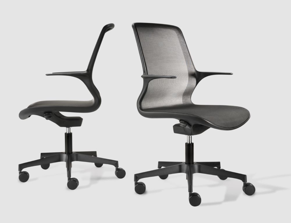 Bisley Bürodrehstuhl LOOP netzbespannte Rückenlehne 950 x 700 mm Produktbild Bisley Bürodrehstuhl LOOP netzbespannte Rückenlehne 950 x 700 mm