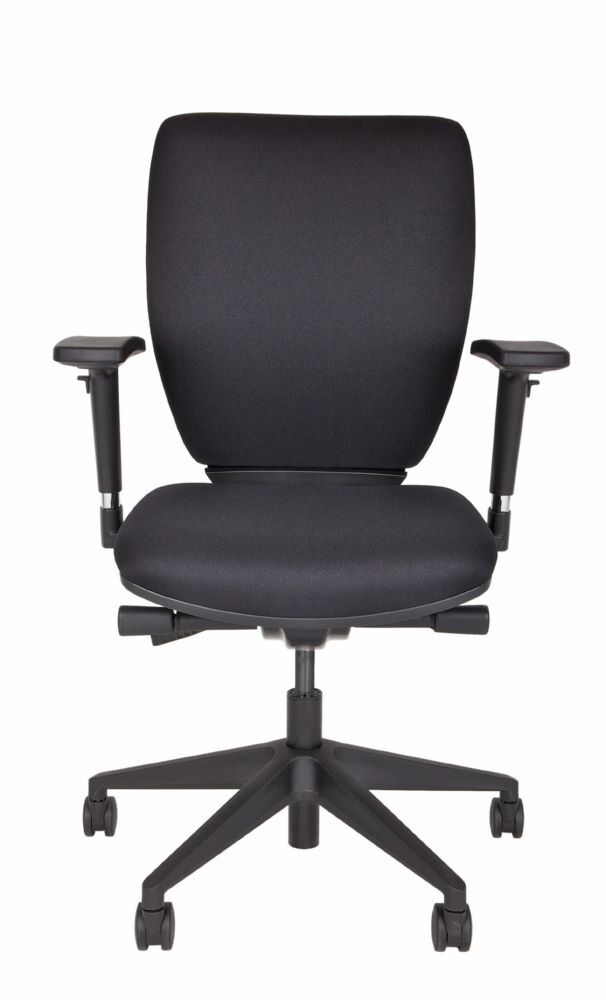 Bisley Bürodrehstuhl Optime mit Kunststofffußkreuz schwarz Produktbild Bisley Bürodrehstuhl Optime mit Kunststofffußkreuz schwarz