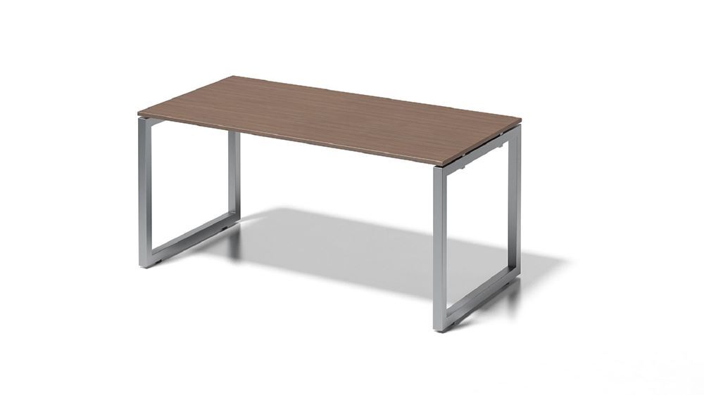 Bisley Cito Schreibtisch 740 mm höhenfixes O-Gestell H 19 x B 1600 x T 800 mm nußbaum Produktbild Bisley Cito Schreibtisch 740 mm höhenfixes O-Gestell H 19 x B 1600 x T 800 mm nußbaum