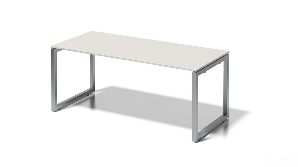 Bisley Cito Schreibtisch höhenfixes O-Gestell H 740 x B 1800 x T 800 mm grauweiß Produktbild Bisley Cito Schreibtisch höhenfixes O-Gestell H 740 x B 1800 x T 800 mm grauweiß