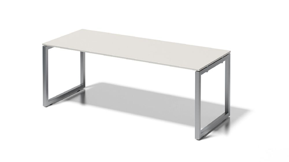 Bisley Cito Schreibtisch höhenfixes O-Gestell H740 x B2000 x T800 mm Dekor grauweiß Produktbild Bisley Cito Schreibtisch höhenfixes O-Gestell H740 x B2000 x T800 mm Dekor grauweiß
