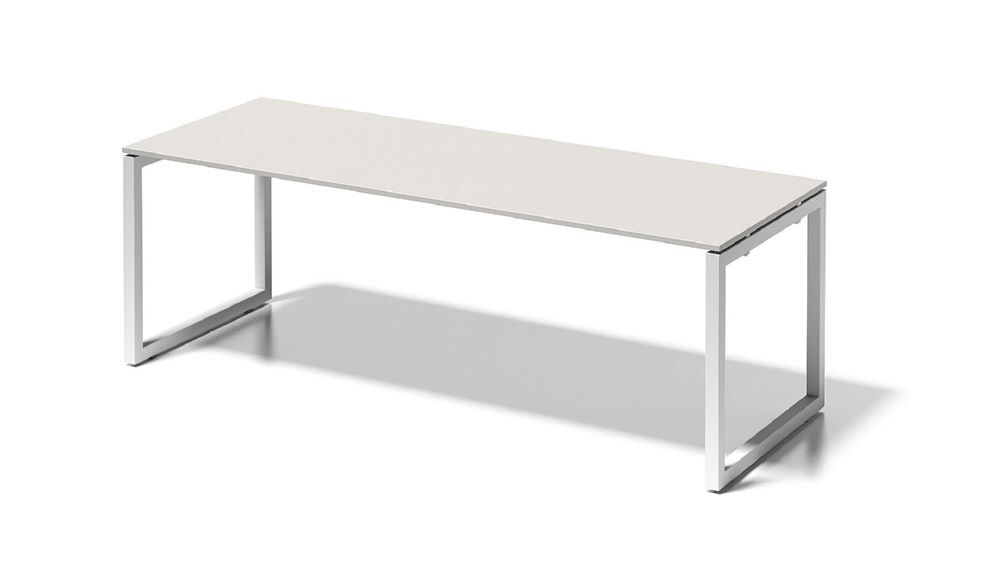 Bisley Cito Schreibtisch O-Gestell H 740 x B 2200 x T 800 mm Dekor grauweiß Produktbild Bisley Cito Schreibtisch O-Gestell H 740 x B 2200 x T 800 mm Dekor grauweiß