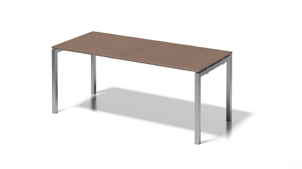 Bisley Cito Schreibtisch 740 mm höhenfixes U-Gestell H19 x B1800 x T800 mm Nußbaum Produktbild Bisley Cito Schreibtisch 740 mm höhenfixes U-Gestell H19 x B1800 x T800 mm Nußbaum