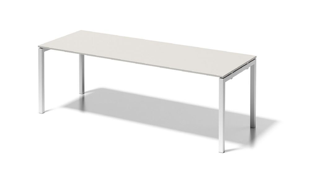 Bisley Cito Schreibtisch 740 mm höhenfixes U-Gestell B 2200 x T 800 mm Dekor grauweiß Produktbild Bisley Cito Schreibtisch 740 mm höhenfixes U-Gestell B 2200 x T 800 mm Dekor grauweiß