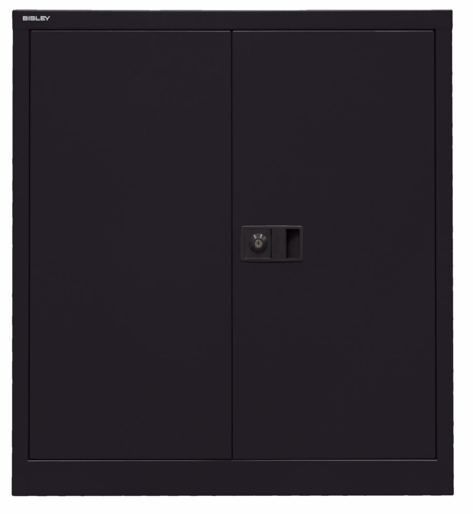 Bisley Flügeltürenschrank Universal 1 Fachboden H 1000 x B 914 x T 400 mm schwarz Produktbild Bisley Flügeltürenschrank Universal 1 Fachboden H 1000 x B 914 x T 400 mm schwarz