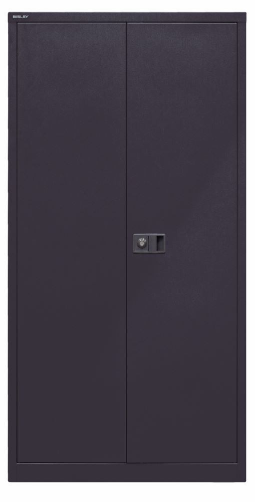 Bisley Flügeltürenschrank Universal 3 Fachböden 4 OH in schwarz Breite 914 mm Produktbild Bisley Flügeltürenschrank Universal 3 Fachböden 4 OH in schwarz Breite 914 mm