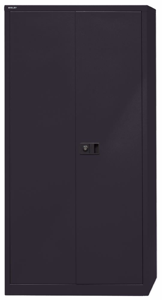 Bisley Flügeltürenschrank Universal 4 Fachböden H 1950 x B 914 x T 400 mm schwarz Produktbild Bisley Flügeltürenschrank Universal 4 Fachböden H 1950 x B 914 x T 400 mm schwarz