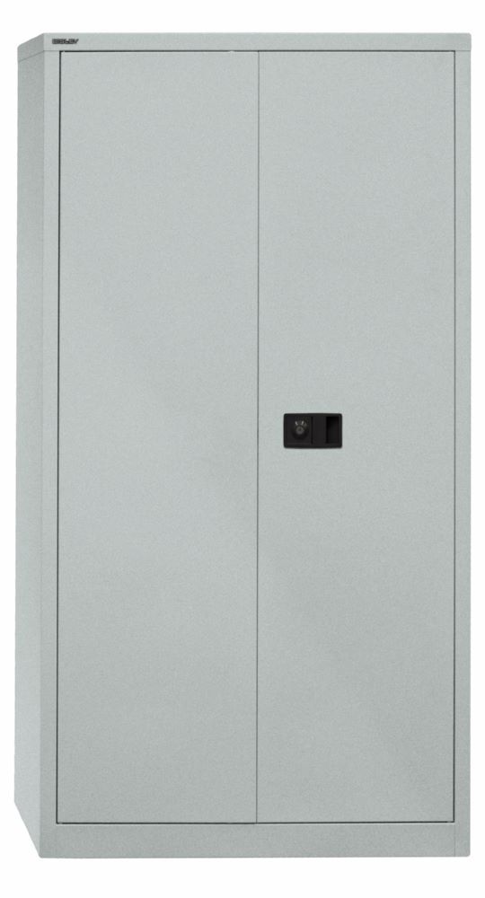 Bisley Flügeltürenschrank Universal 3 Fachböden 4 OH Farbe silber Produktbild Bisley Flügeltürenschrank Universal 3 Fachböden 4 OH Farbe silber bild 2