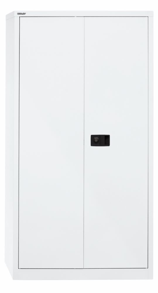 Bisley Flügeltürenschrank Universal 3 Fachböden 4 OH Farbe verkehrsweiß Produktbild Bisley Flügeltürenschrank Universal 3 Fachböden 4 OH Farbe verkehrsweiß bild 2