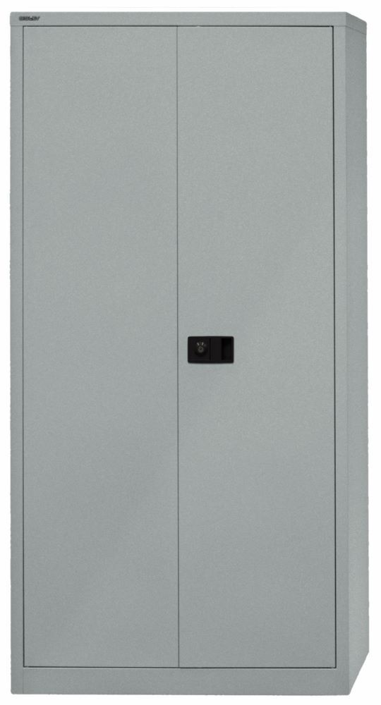 Bisley Flügeltürenschrank Universal Garderobeneinsatz in silber H1950 x B600 x T400 mm Produktbild Bisley Flügeltürenschrank Universal Garderobeneinsatz in silber H1950 x B600 x T400 mm