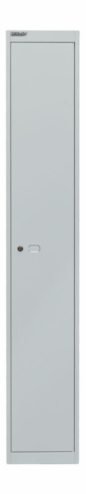 Bisley Garderobenschrank Office 1 Abteil 1 Fach T 305 mm Farbe lichtgrau Produktbild Bisley Garderobenschrank Office 1 Abteil 1 Fach T 305 mm Farbe lichtgrau bild 2