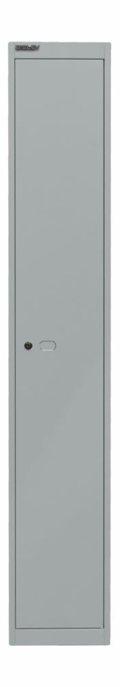 Bisley Garderobenschrank Office 1 Abteil 1 Fach in silber H 1802 x B 305 x T 305 mm Produktbild Bisley Garderobenschrank Office 1 Abteil 1 Fach in silber H 1802 x B 305 x T 305 mm