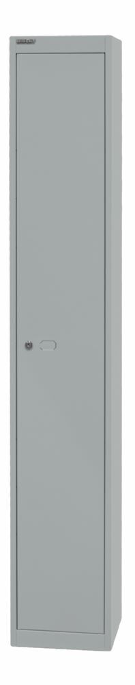 Bisley Garderobenschrank Office 1 Abteil 1 Fach in silber H 1802 x B 305 x T 305 mm Produktbild Bisley Garderobenschrank Office 1 Abteil 1 Fach in silber H 1802 x B 305 x T 305 mm bild 3
