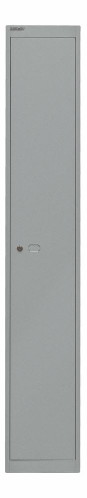 Bisley Garderobenschrank Office 1 Abteil 1 Fach T 457 mm Farbe silber Produktbild Bisley Garderobenschrank Office 1 Abteil 1 Fach T 457 mm Farbe silber
