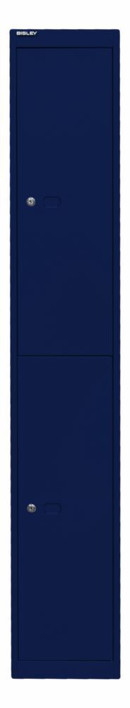Bisley Garderobenschrank Office 1 Abteil 2 Fächer T 305 mm Farbe oxfordblau Produktbild Bisley Garderobenschrank Office 1 Abteil 2 Fächer T 305 mm Farbe oxfordblau