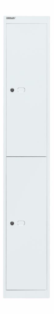 Bisley Garderobenschrank Office 1 Abteil 2 Fächer T 305 mm Farbe verkehrsweiß Produktbild Bisley Garderobenschrank Office 1 Abteil 2 Fächer T 305 mm Farbe verkehrsweiß
