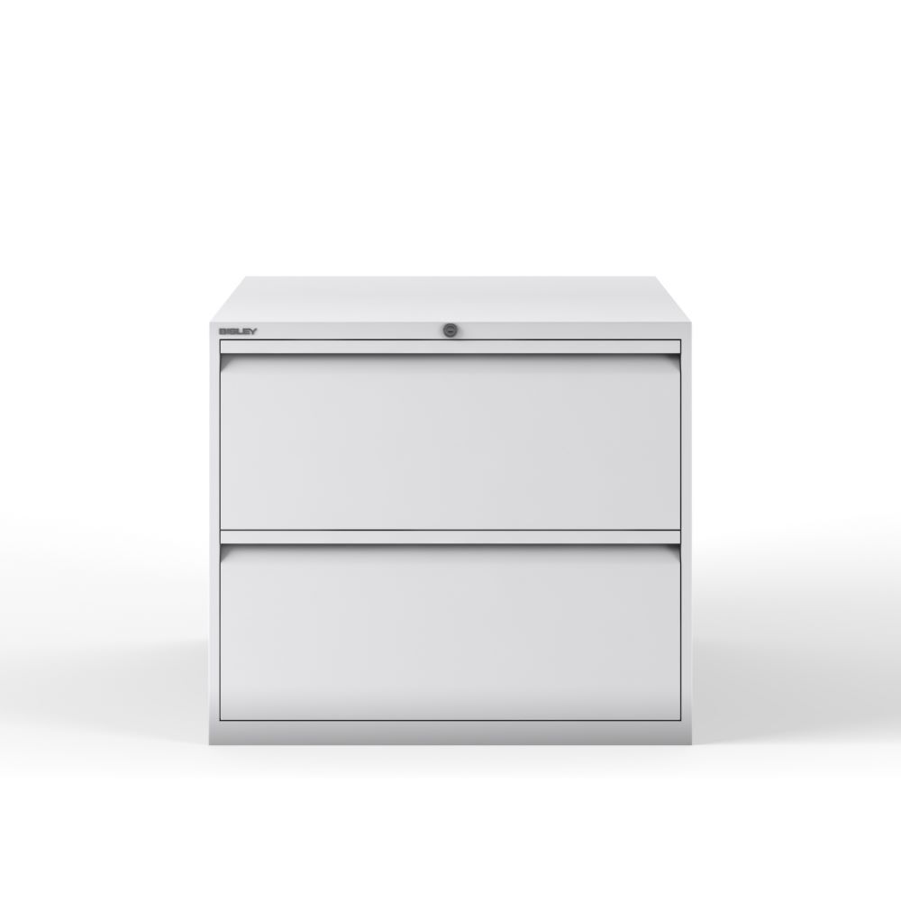 Bisley Hängeregistraturschrank DIN A4 2 HR-Schubladen lichtgrau H 711 x B 800 mm Produktbild Bisley Hängeregistraturschrank DIN A4 2 HR-Schubladen lichtgrau H 711 x B 800 mm