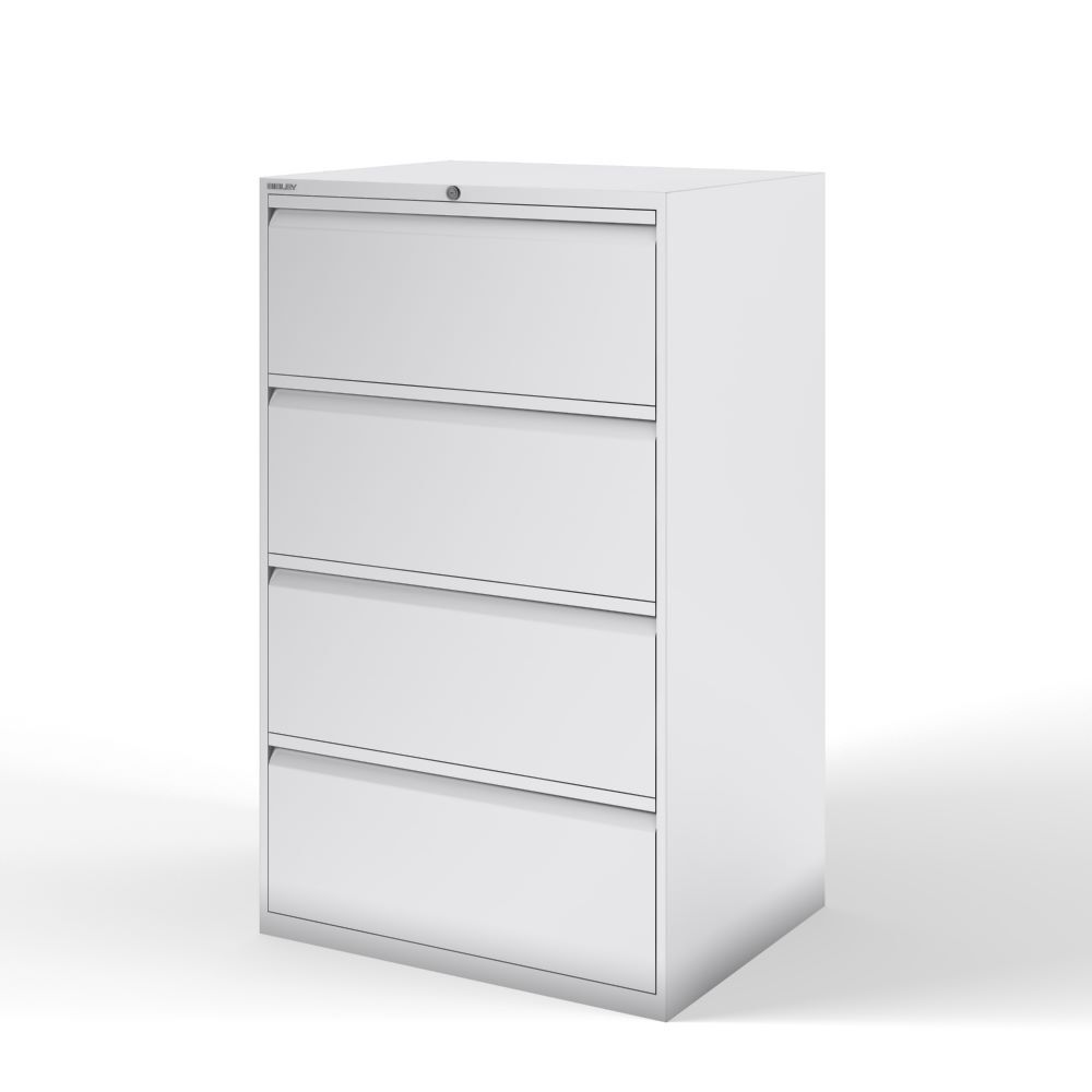 Bisley Hängeregistraturschrank doppelbahnig DIN A4 4 HR-Schubladen Farbe lichtgrau Produktbild Bisley Hängeregistraturschrank doppelbahnig DIN A4 4 HR-Schubladen Farbe lichtgrau bild 3