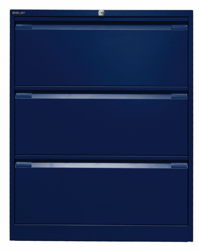 Bisley Hängeregistraturschrank DIN A4 3 HR-Schubladen H 1016 x B 800 mm Produktbild Bisley Hängeregistraturschrank DIN A4 3 HR-Schubladen H 1016 x B 800 mm