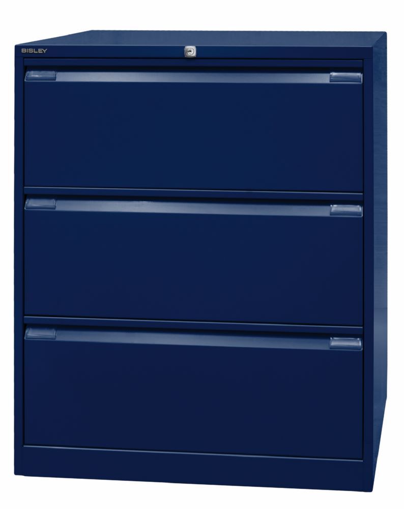 Bisley Hängeregistraturschrank DIN A4 3 HR-Schubladen H 1016 x B 800 mm Produktbild Bisley Hängeregistraturschrank DIN A4 3 HR-Schubladen H 1016 x B 800 mm bild 3