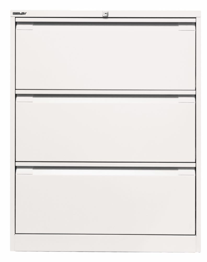 Bisley Hängeregistraturschrank doppelbahnig DIN A4 3 HR-Schubladen H 1016 x B 800 mm Produktbild Bisley Hängeregistraturschrank doppelbahnig DIN A4 3 HR-Schubladen H 1016 x B 800 mm