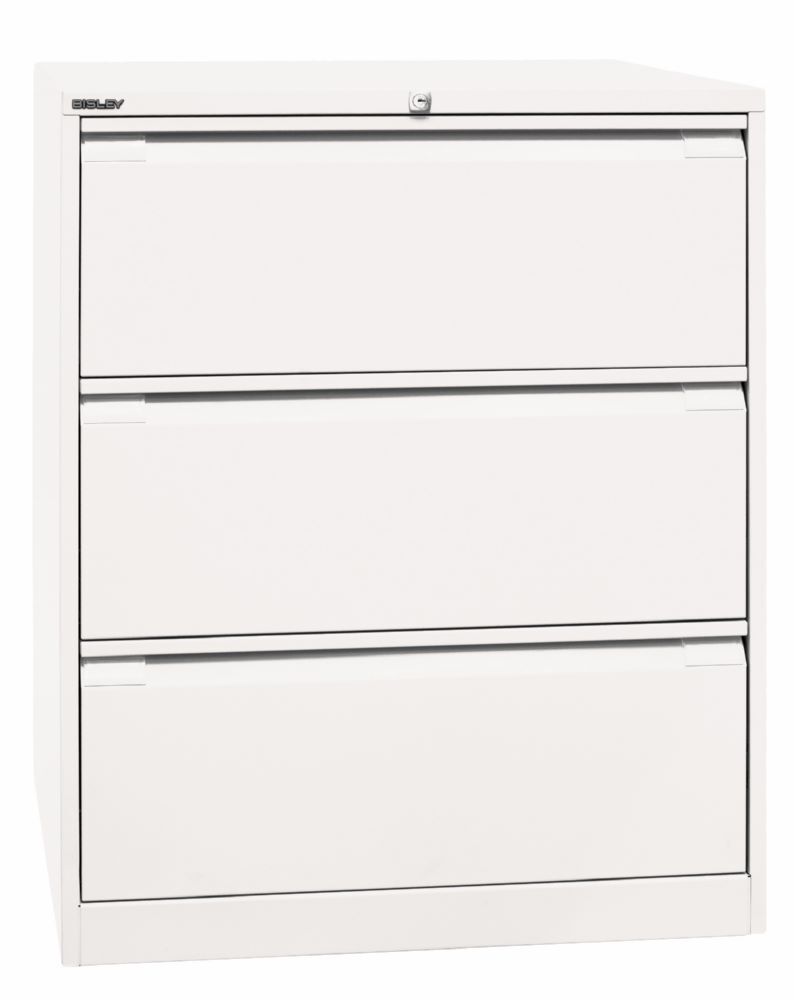 Bisley Hängeregistraturschrank doppelbahnig DIN A4 3 HR-Schubladen H 1016 x B 800 mm Produktbild Bisley Hängeregistraturschrank doppelbahnig DIN A4 3 HR-Schubladen H 1016 x B 800 mm bild 2