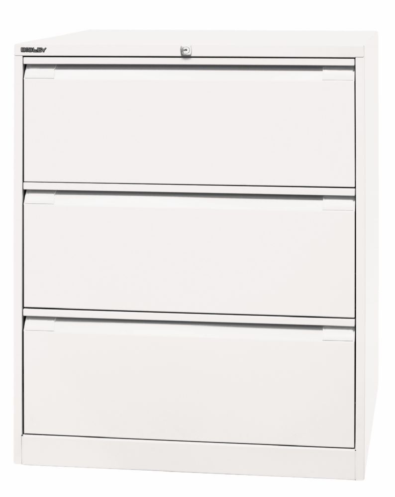 Bisley Hängeregistraturschrank doppelbahnig DIN A4 3 HR-Schubladen H 1016 x B 800 mm Produktbild Bisley Hängeregistraturschrank doppelbahnig DIN A4 3 HR-Schubladen H 1016 x B 800 mm bild 3