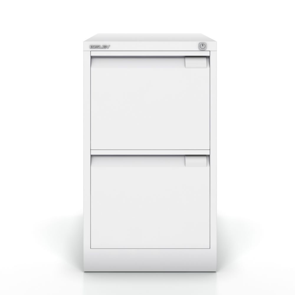 Bisley Hängeregistraturschrank DIN A4 2 HR-Schubladen Farbe lichtgrau H 711 x B 413 mm Produktbild Bisley Hängeregistraturschrank DIN A4 2 HR-Schubladen Farbe lichtgrau H 711 x B 413 mm
