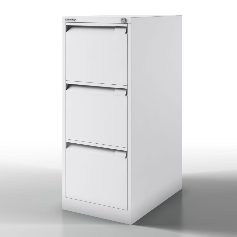 Bisley Hängeregistraturschrank DIN A4 3 HR-Schubladen Farbe lichtgrau H 1016 mm Produktbild Bisley Hängeregistraturschrank DIN A4 3 HR-Schubladen Farbe lichtgrau H 1016 mm bild 3