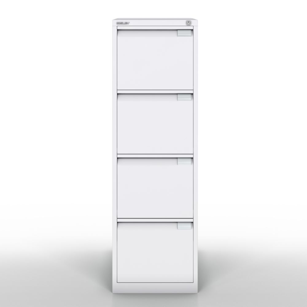 Bisley Hängeregistraturschrank DIN A4 4 HR-Schubladen H 1321 x B 413 x T 622 mm Produktbild Bisley Hängeregistraturschrank DIN A4 4 HR-Schubladen H 1321 x B 413 x T 622 mm