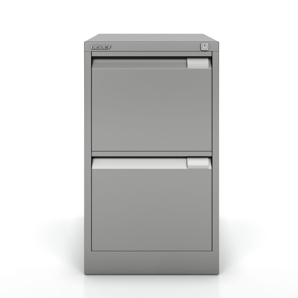 Bisley Hängeregistraturschrank einbahnig DIN A4 2 HR-Schubladen H 711 x B 413 mm Produktbild Bisley Hängeregistraturschrank einbahnig DIN A4 2 HR-Schubladen H 711 x B 413 mm