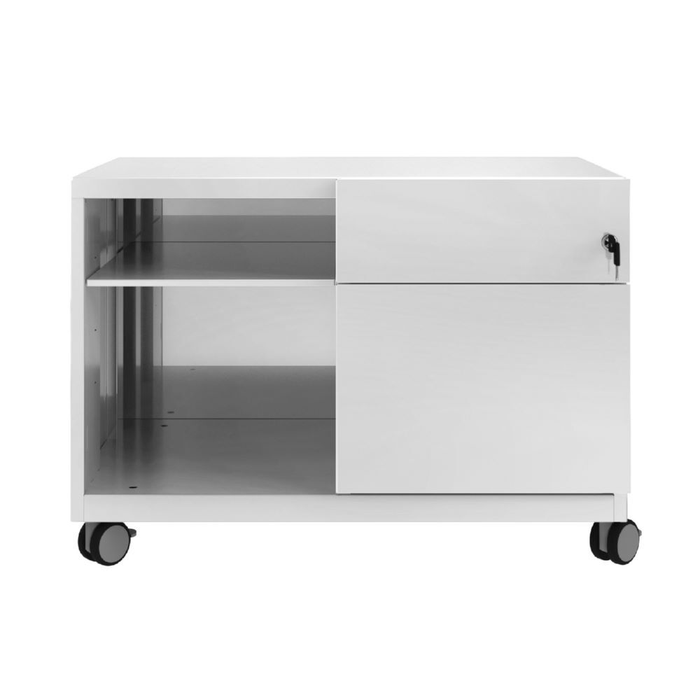 Bisley Note Caddy Rollschrank mit Schubladen B 800 mm lichtgrau Produktbild Bisley Note Caddy Rollschrank mit Schubladen B 800 mm lichtgrau