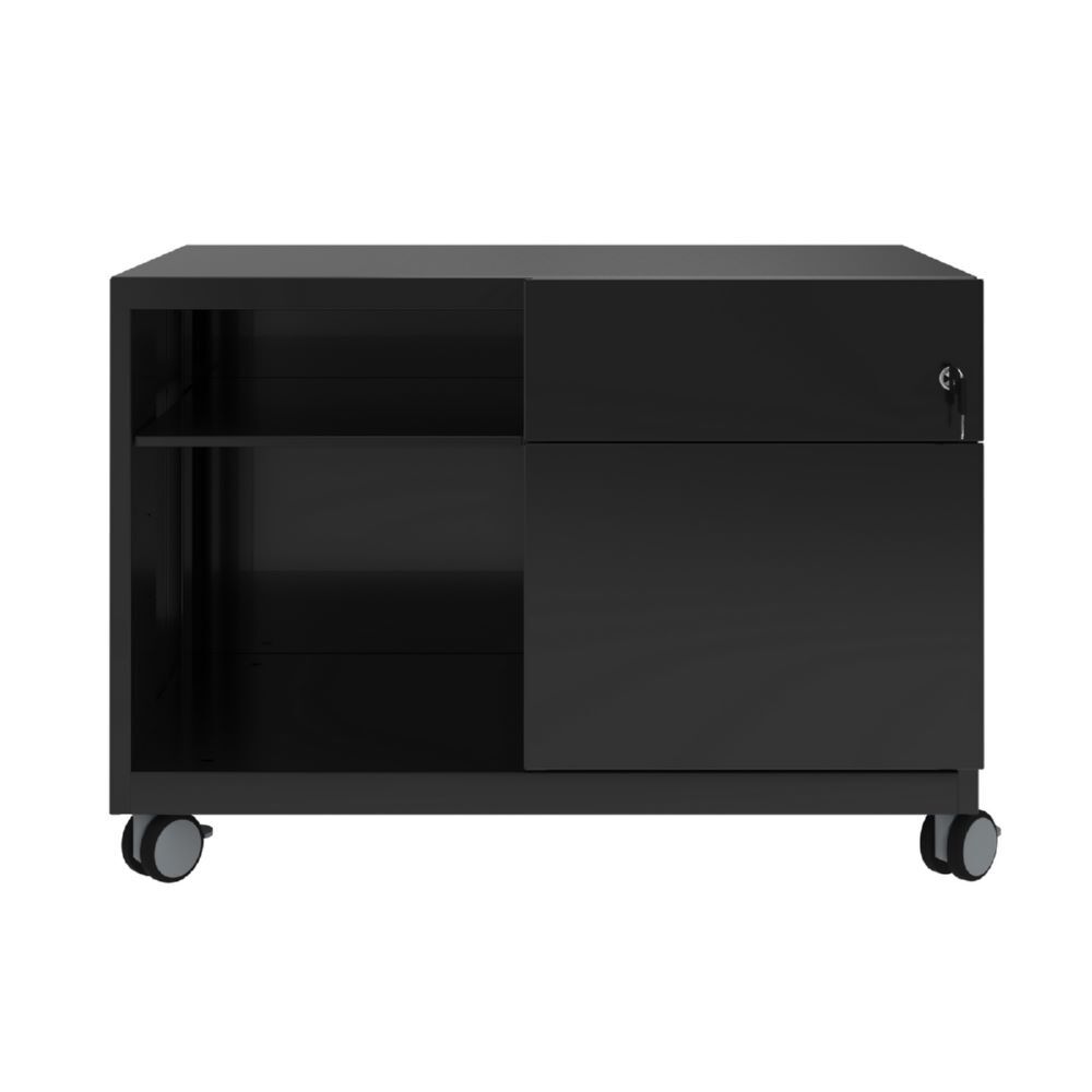 Bisley Note Caddy Rollschrank mit Fächer 800 x 490 mm in schwarz Produktbild Bisley Note Caddy Rollschrank mit Fächer 800 x 490 mm in schwarz