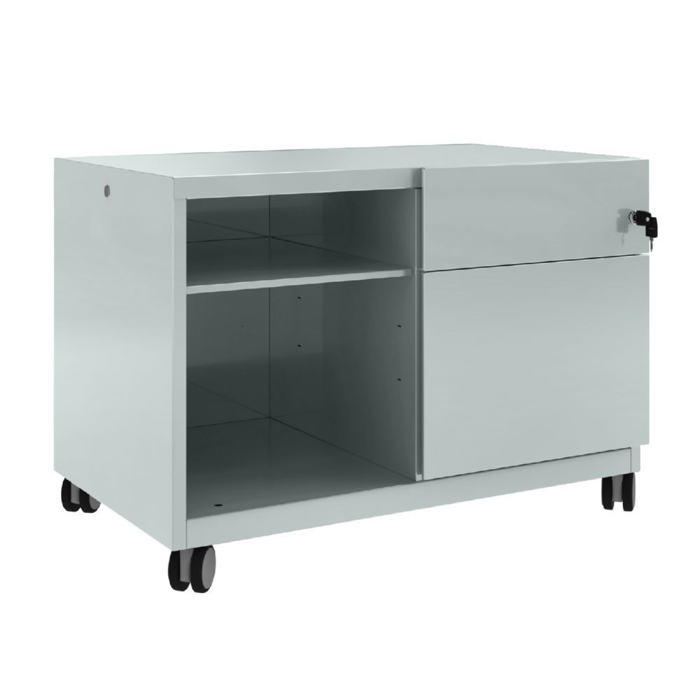 Bisley Note Caddy Rollschrank 800 x 490 mm mit Fächer silber Produktbild Bisley Note Caddy Rollschrank 800 x 490 mm mit Fächer silber bild 2