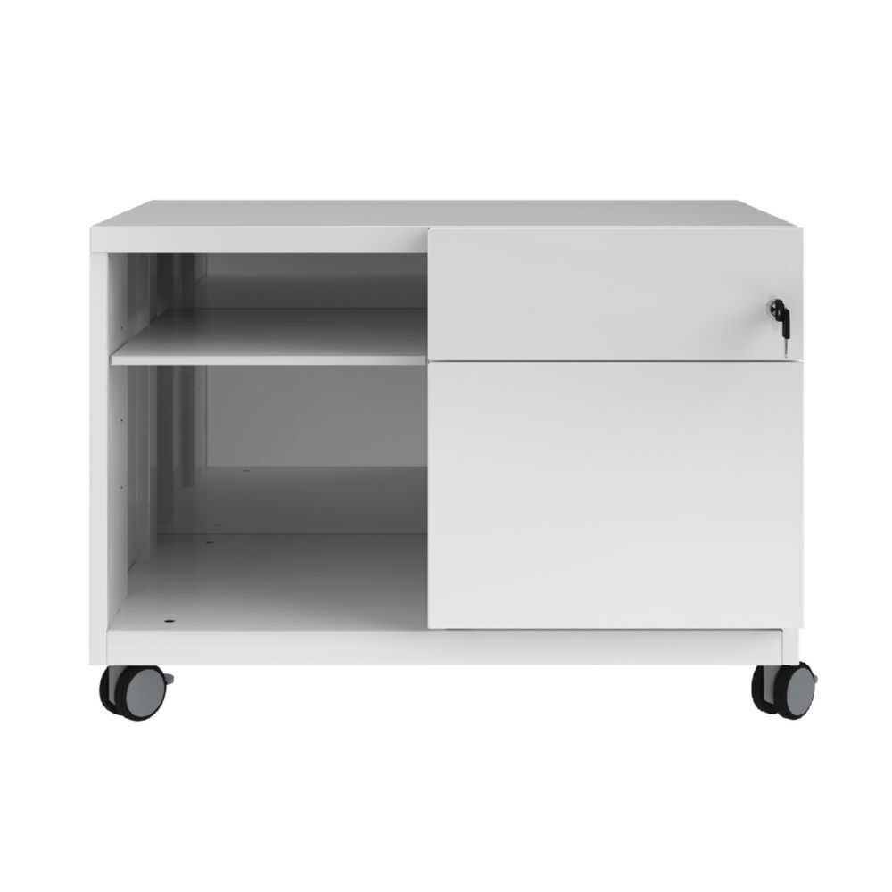 Bisley Note Caddy Rollschrank mit Schubladen B 800 mm in weiß Bisley Note Caddy Rollschrank mit Schubladen B 800 mm in weiß