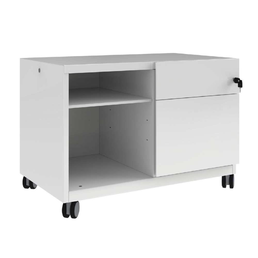 Bisley Note Caddy Rollschrank mit Schubladen B 800 mm in weiß Bisley Note Caddy Rollschrank mit Schubladen B 800 mm in weiß