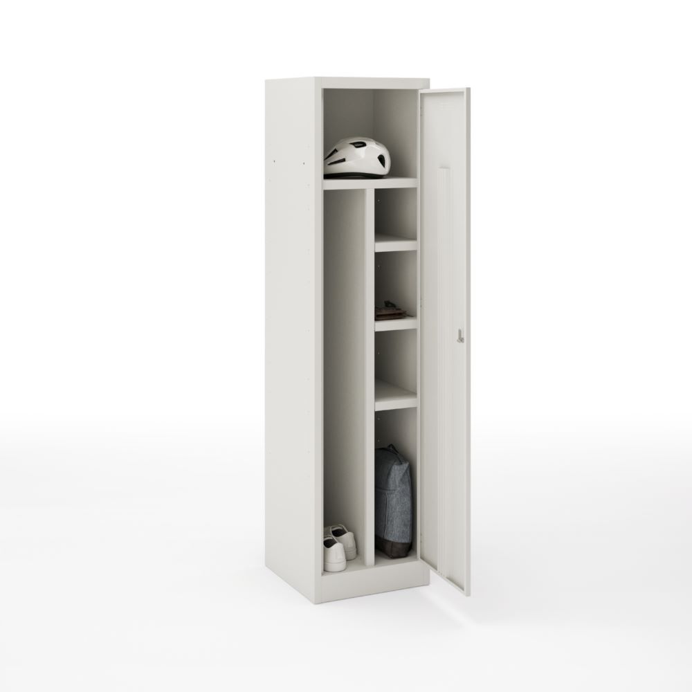 Bisley Primary Lockers Allzweckschrank Farbe lichtgrau H 1800 x B 450 mm Produktbild Bisley Primary Lockers Allzweckschrank Farbe lichtgrau H 1800 x B 450 mm
