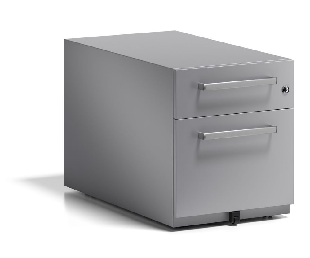 Bisley Rollcontainer Note mit Griff H 495 x B 420 x T 775 mm silber Produktbild Bisley Rollcontainer Note mit Griff H 495 x B 420 x T 775 mm silber bild 3
