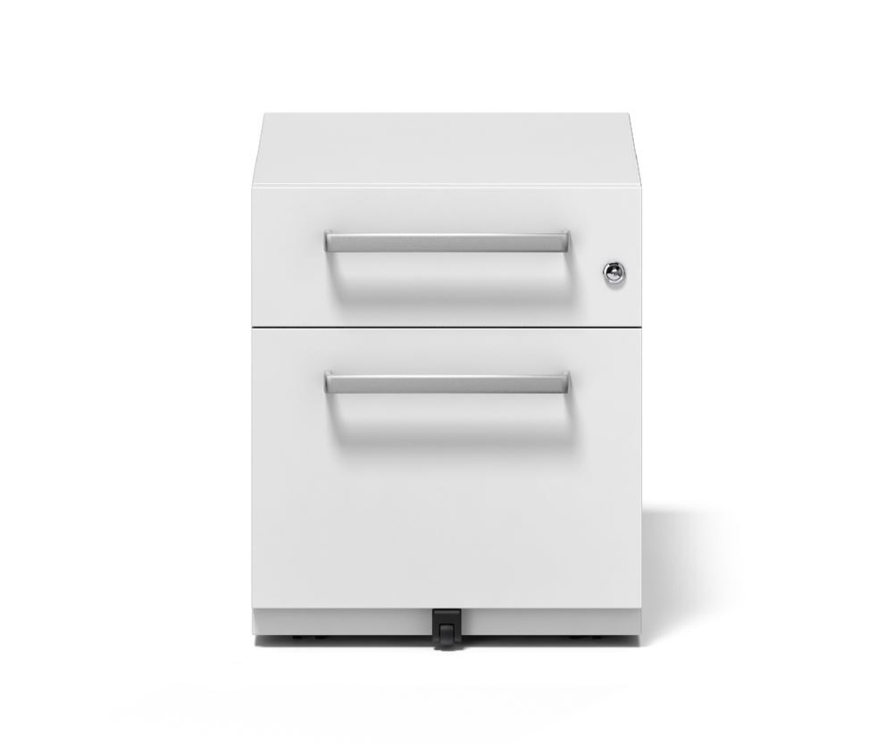 Bisley Rollcontainer Note mit Griff 1 Schublade H495 x B420 x T565 mm weiß Produktbild Bisley Rollcontainer Note mit Griff 1 Schublade H495 x B420 x T565 mm weiß