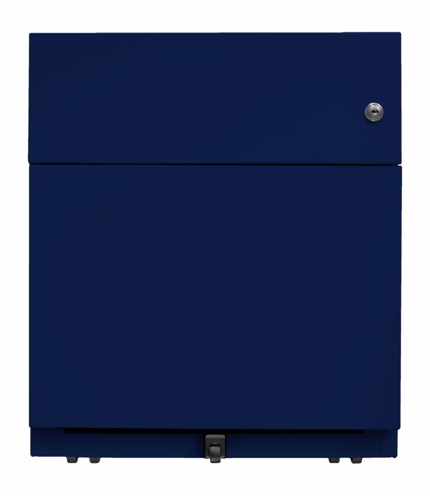 Bisley Rollcontainer Note mit Griffleiste H 495 x B 420 x T 565 mm oxfordblau Produktbild Bisley Rollcontainer Note mit Griffleiste H 495 x B 420 x T 565 mm oxfordblau