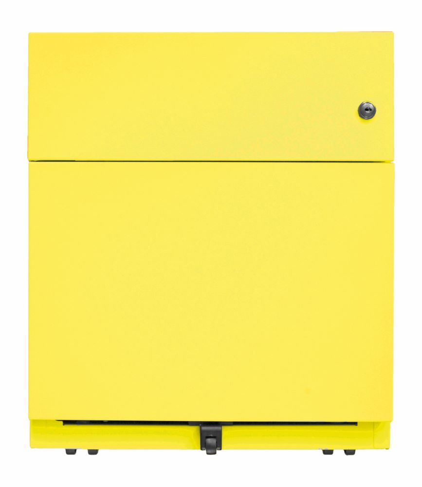 Bisley Rollcontainer Note mit Griffleiste 1 Schublade gelb H 495 x B 420 x T 565 mm Produktbild Bisley Rollcontainer Note mit Griffleiste 1 Schublade gelb H 495 x B 420 x T 565 mm