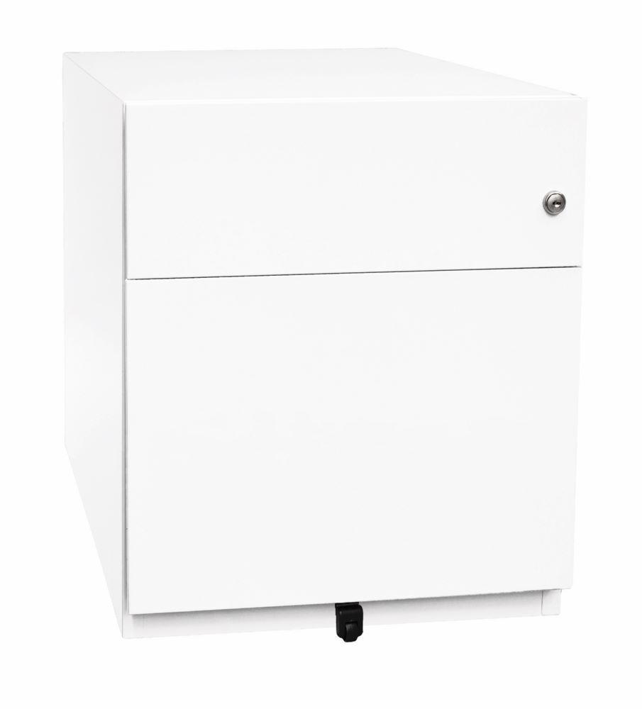 Bisley Rollcontainer Note mit Griffleiste weiß H 495 x B 420 x T 565 mm Produktbild Bisley Rollcontainer Note mit Griffleiste weiß H 495 x B 420 x T 565 mm
