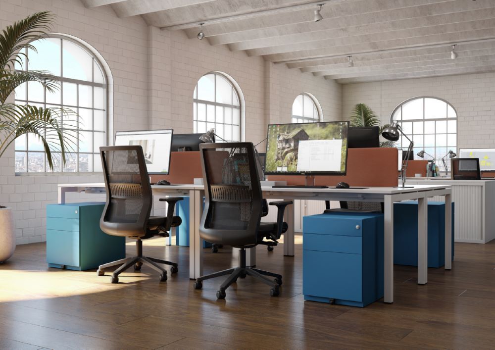 Bisley Rollcontainer Note mit Griffleiste, 1 Universalschublade, 1 HR-Schublade, Farbe Produktbild Bisley Rollcontainer Note mit Griffleiste, 1 Universalschublade, 1 HR-Schublade, Farbe bild 2