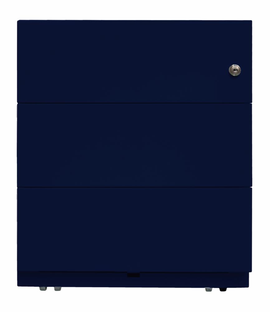 Bisley Rollcontainer Note mit Griffleiste 3 Schubladen H 495 x B 420 x T 565 mm Produktbild Bisley Rollcontainer Note mit Griffleiste 3 Schubladen H 495 x B 420 x T 565 mm