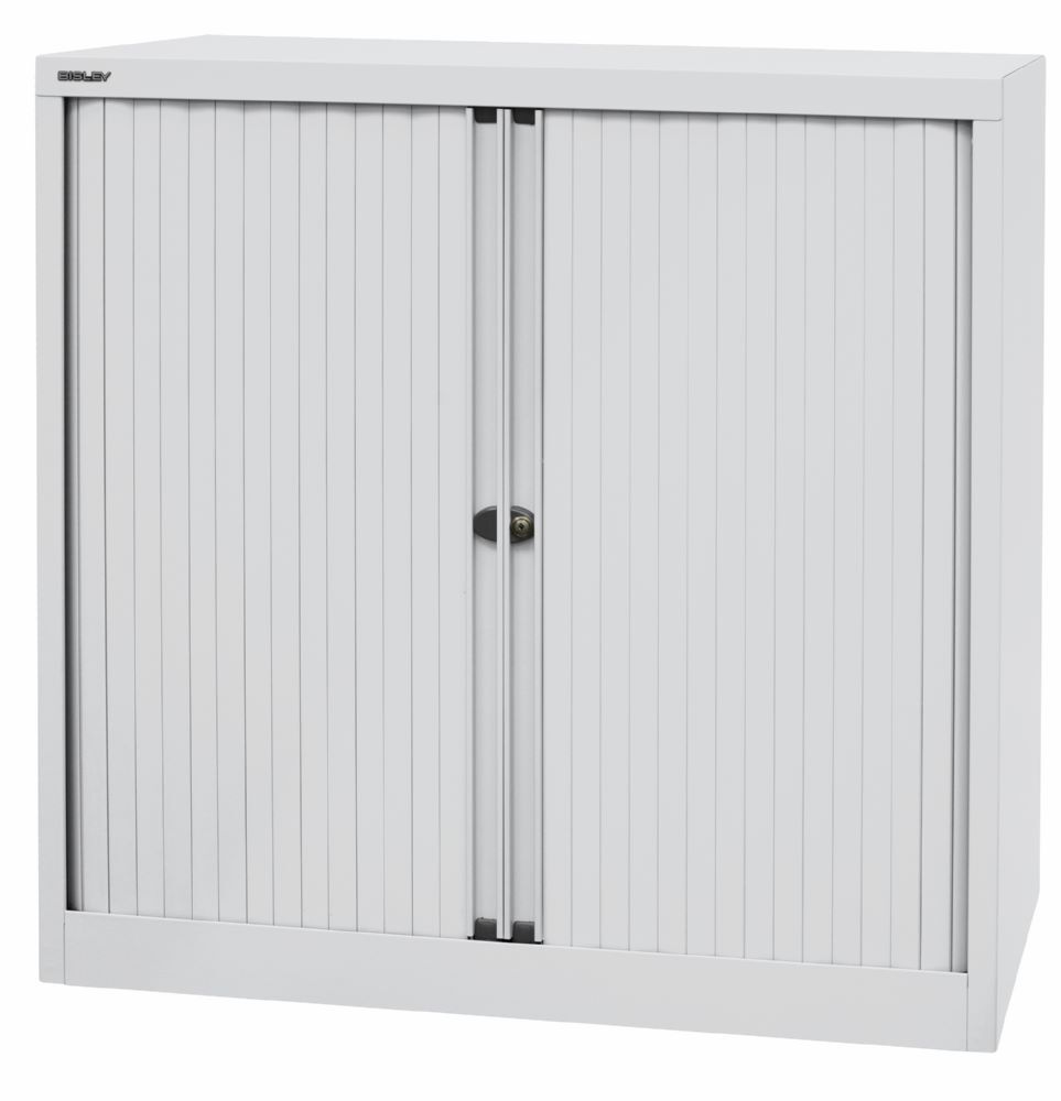 Bisley Rollladenschrank EuroTambour 2 Fachböden B 1000 mm lichtgrau Produktbild Bisley Rollladenschrank EuroTambour 2 Fachböden B 1000 mm lichtgrau bild 3